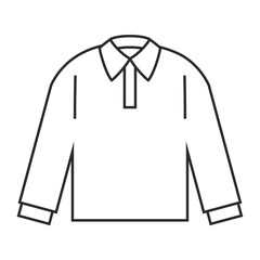 ワイシャツ、長袖、洋服、ファッション、コーディネート、おしゃれのイラスト