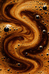 espresso foam, coffee background