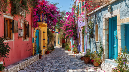 Fototapeta premium narrow street in the old town