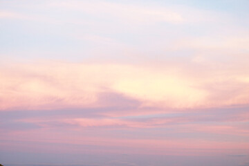 colorful glowing sunset