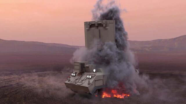 地対空誘導弾　3DCGレンダリング