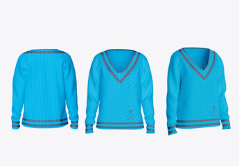 V-Neck Sweater Mockup