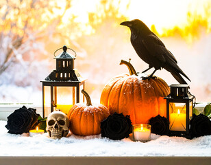 Raven and Snowlight Halloween