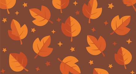 Seamless autumn pattern background
