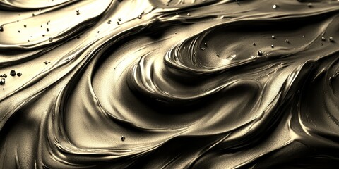 chocolate spread swirls creating a decadent texture on a surface