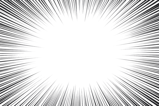 Abstract transparent background with radiating lines creating a burst or explosion effect. background removed