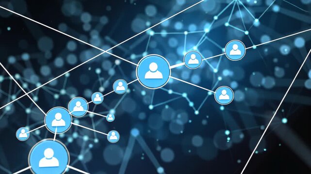 Digital Networking: A vibrant depiction of interconnected nodes and pathways, representing the dynamic fabric of digital networking. Explore the synergy of connections and relationships.
