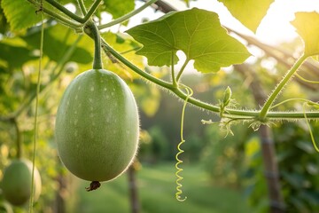 melon on the vine