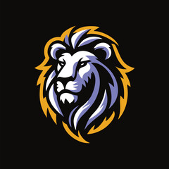 Obraz premium Lion head cartoon design illustration