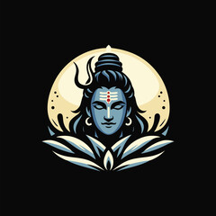 Lord shiv shiva cartoon design illustration