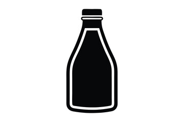 juice bottle silhouette vector art