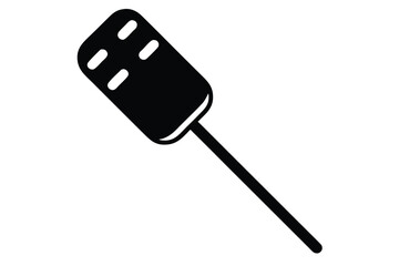 marshmallow stick silhouette vector art