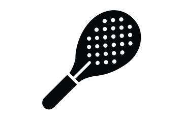 paddleball silhouette vector art