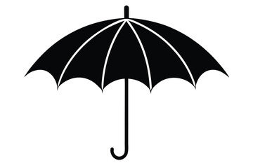 parasol silhouette vector art © Bina