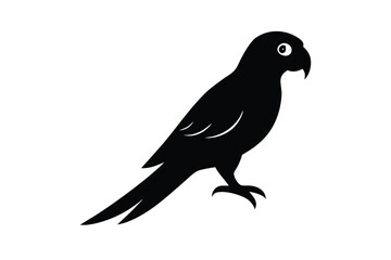 parrot silhouette silhouette vector art