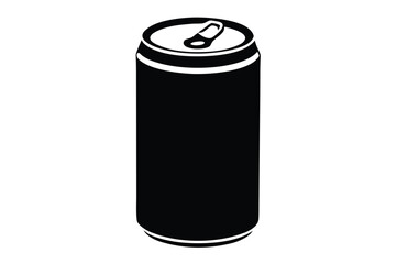 soda can silhouette vector art
