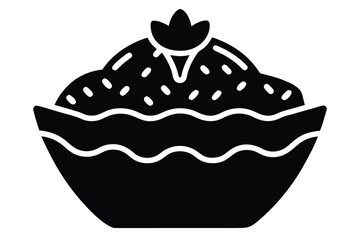 summer dessert silhouette vector art