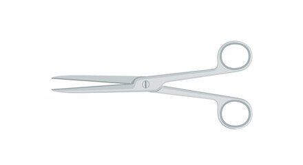 Illustration of surgical scissor, precision instrument for medical use