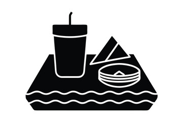 summer lunch silhouette vector art