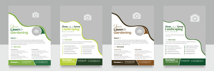 This editable social media flyer template enhances your garden services' online presence. It is perfect for promoting landscaping, lawn care, and outdoor design services across various platforms. 