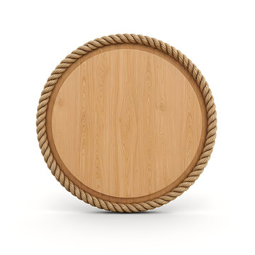 wooden plate isolated