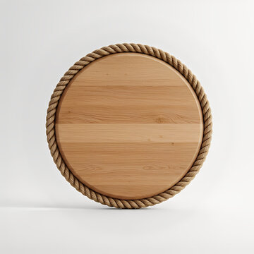 empty wooden plate