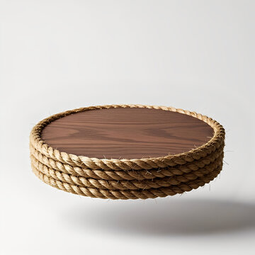 wicker basket on a white background