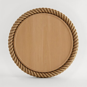 round wooden frame