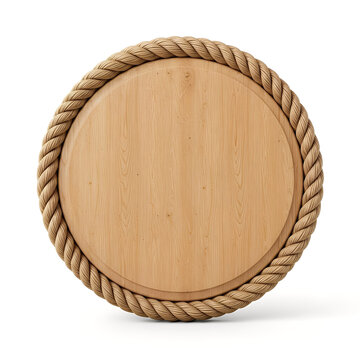 wooden plate isolated on white