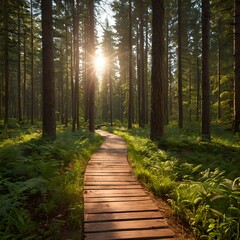 footpath in the woods
