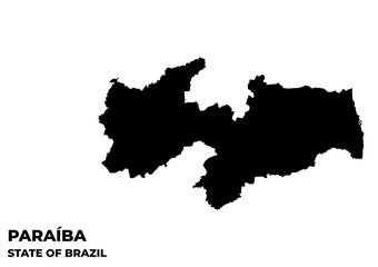 Paraíba Map, State Of Brazil