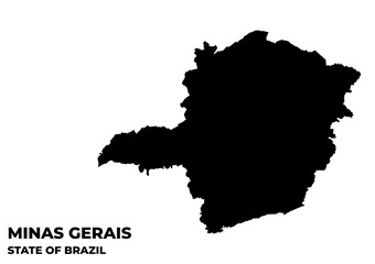 Minas Gerais Map, State Of Brazil