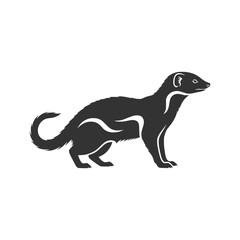 Elegant Stoat Silhouette Vector Illustration for Design Projects