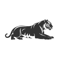 Striking Tiger Illustration Powerful Wildlife Symbol for Branding and Design