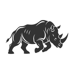 Strong Rhino Logo Powerful Wildlife Symbol for Branding and Design