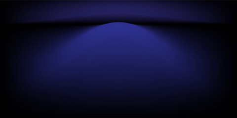 Abstract gradient podium background. Empty blue 3D studio background. Clean scene for product presentation mockup template. eps 10