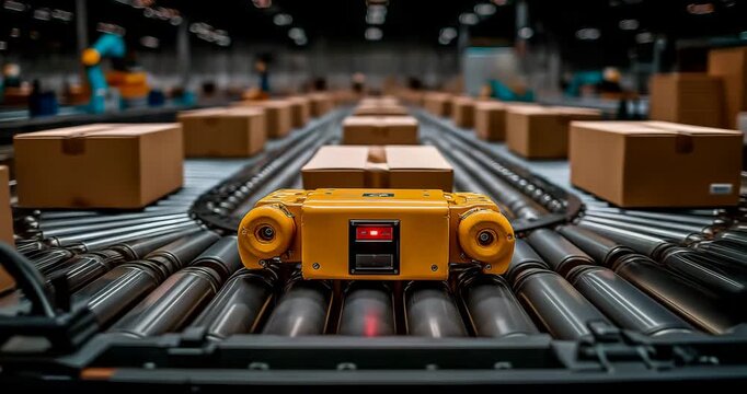 Robotic Packaging System Sorting Recyclables AI Quality Monitoring