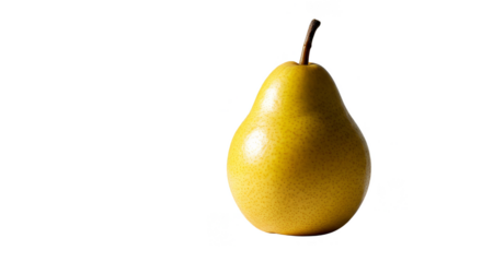 Isolated Realistic Yellow Pear Fruit Photo