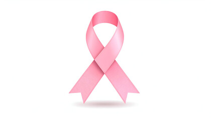 Pink Ribbon Symbol of Breast Cancer Awareness and Support.