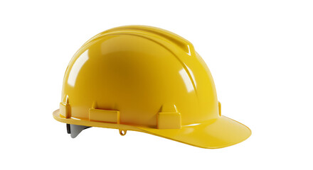Isolated Yellow Construction Hard Hat 3d Render