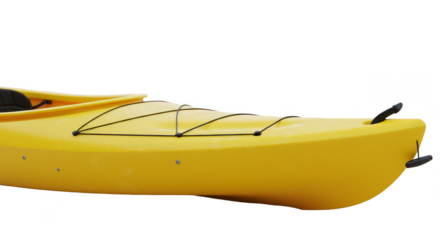 Isolated Yellow Kayak Object Realistic Water Sport Gear