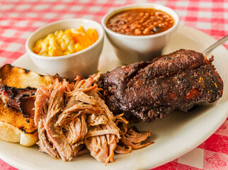 Smoked ribs, pulled pork and brisket in Tucker Georgia