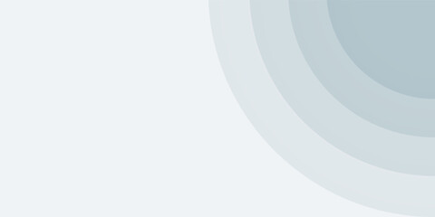 Bright vector background with concentric circles in silver to white gradient. vector illustration