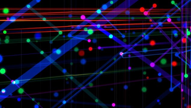 Colorful Digital Lines and Dots