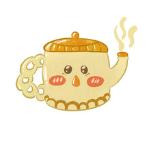  Cute Teapot Doodle Illustration