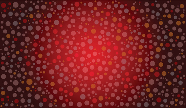 red polka dots background