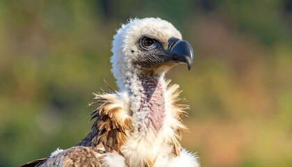 Closeup of a Vulture in Profile.