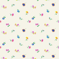 simple floral pattern with small flowers