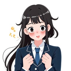 Middle school students 2D characters