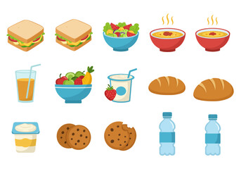 Variety of Healthy Food Items and Nutritious Meal Options